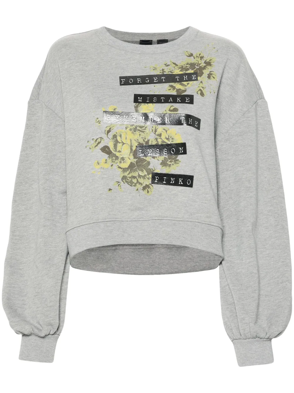 PINKO Sweater met tekst Grijs