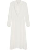 Adam Lippes Blythe silk crepe midi dress - White