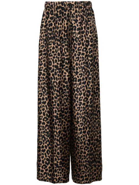 Max Mara Ghinea leopard-print palazzo pants Women