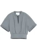 3.1 Phillip Lim V-neck cotton T-shirt - Blue