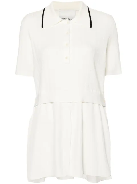 3.1 Phillip Lim pointelle-knit polo shirt