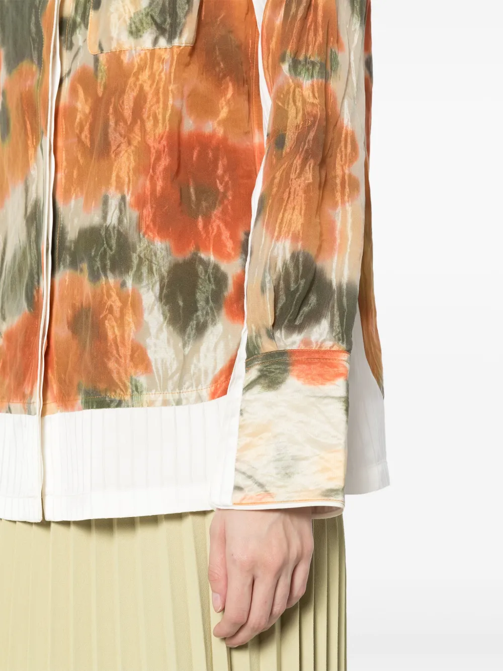 3.1 Phillip Lim Blurred Marigold Pj Shirt In Ma704 Marigold Multi