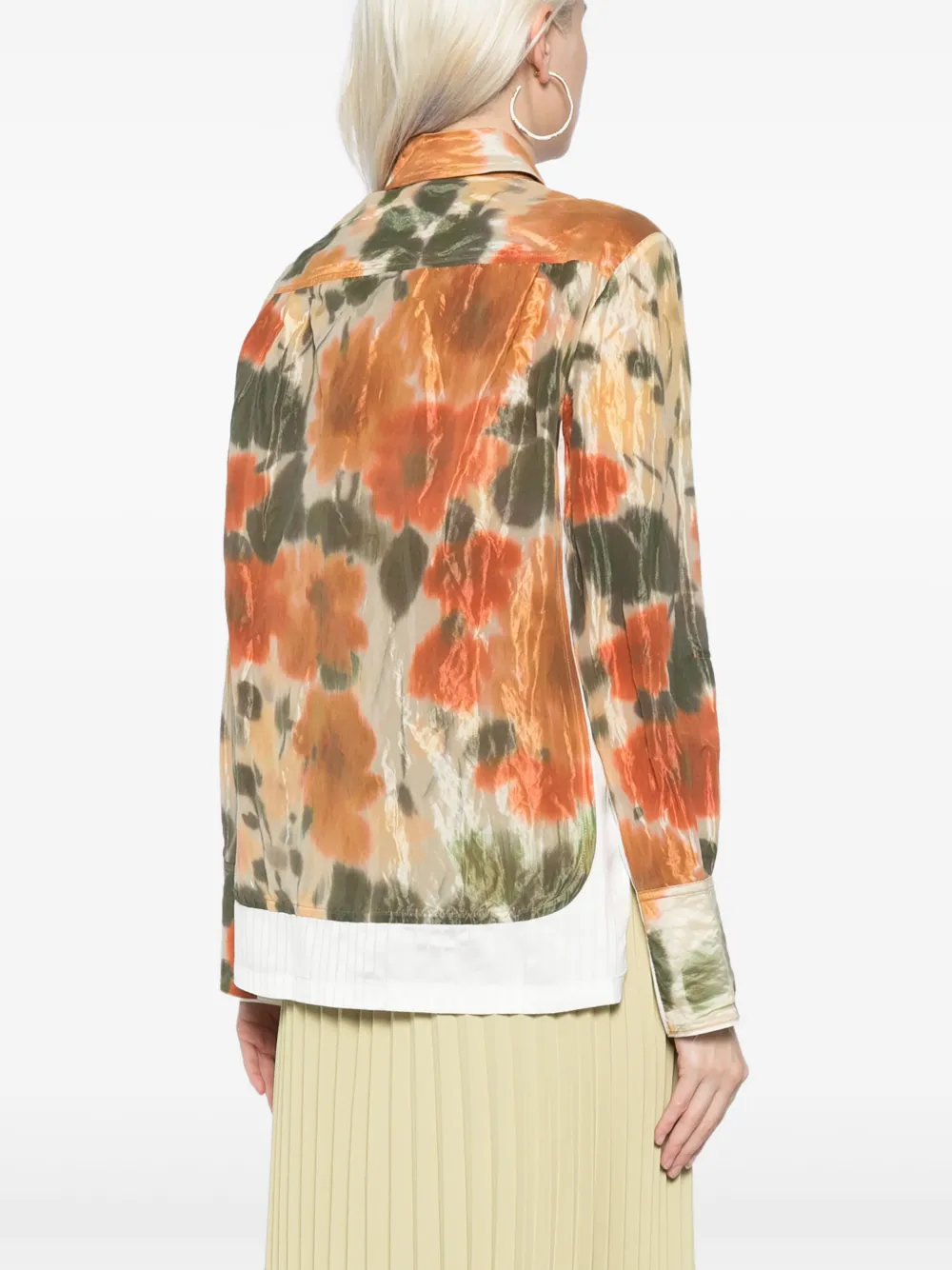 3.1 Phillip Lim Blurred Marigold Pj Shirt In Ma704 Marigold Multi