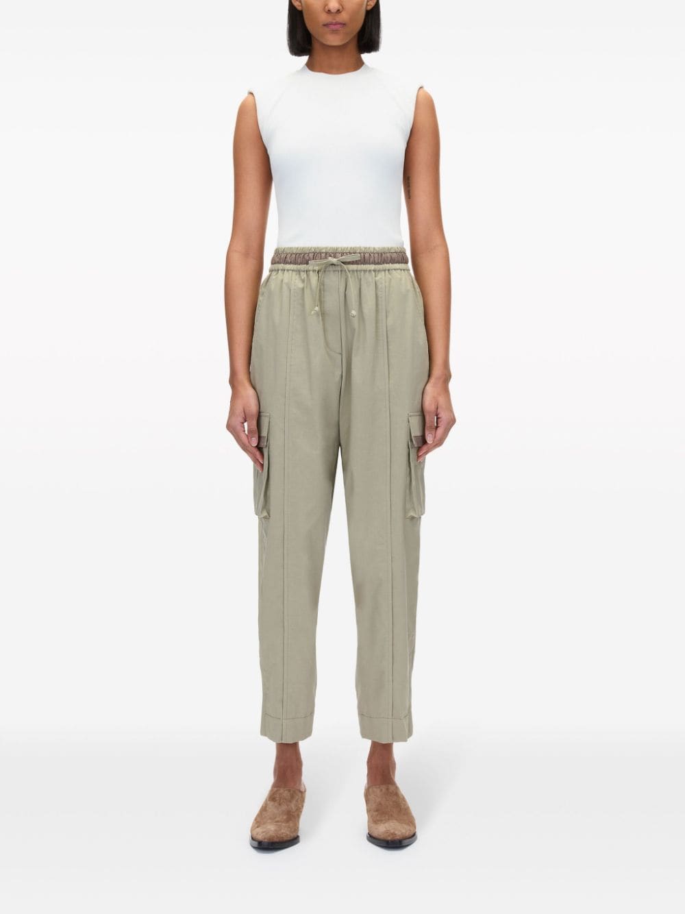 3.1 Phillip Lim Broek met cargo zak - Beige