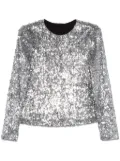 Maje sequinned top - Silver