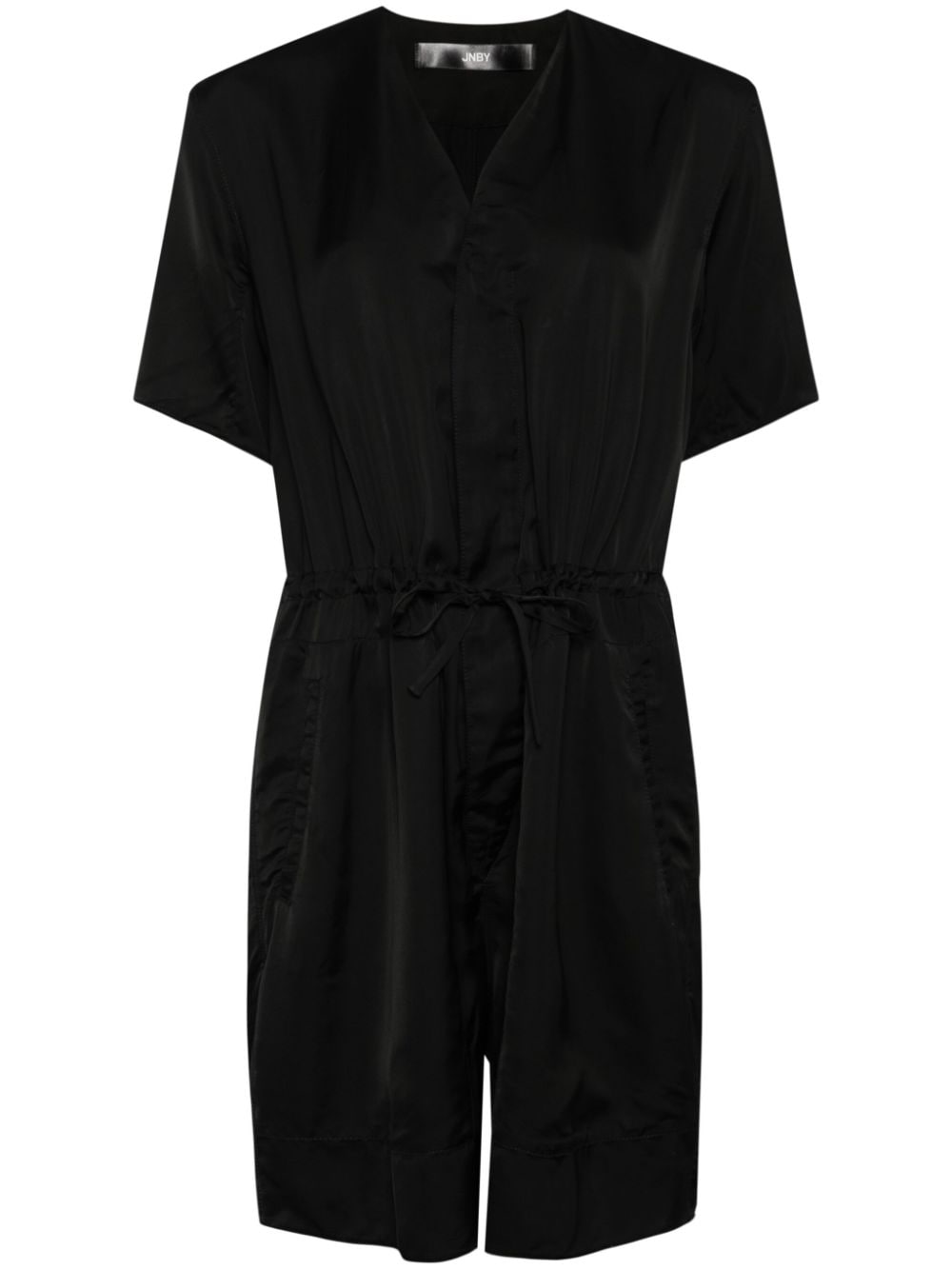 Jnby Short-sleeve Jumpsuit In Black