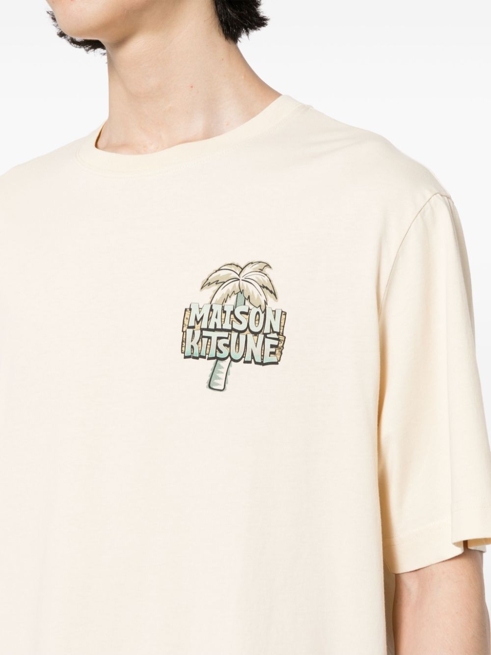 Maison Kitsune graphic-print cotton T-shirt Men