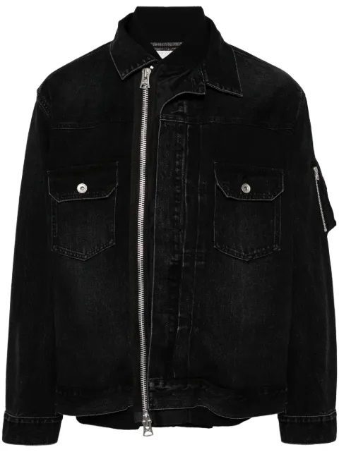 sacai twill denim jacket