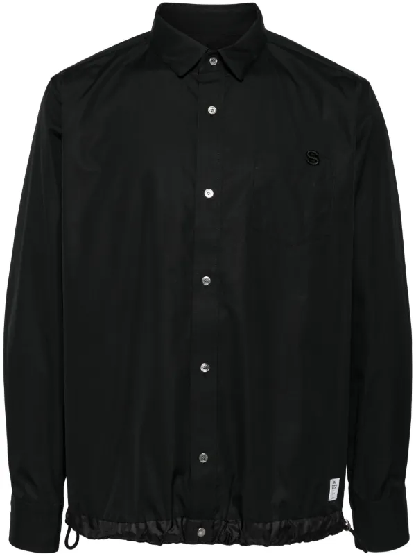 Sacai Thomas Mason シャツ | ブラック | FARFETCH JP