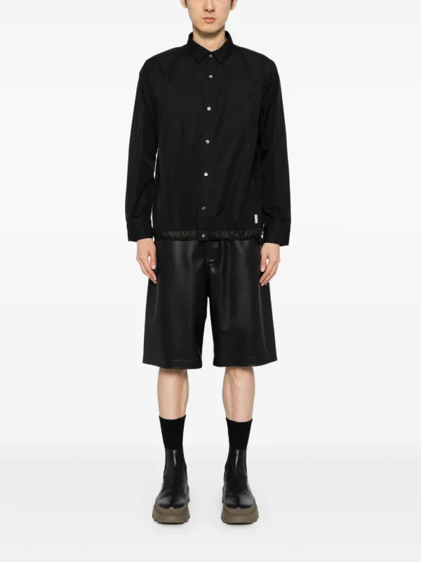 sacai men’s × THOMS MASON 2024ss SIZE 2 Sacai Thomas Mason Shirt | Black | FARFETCH CA