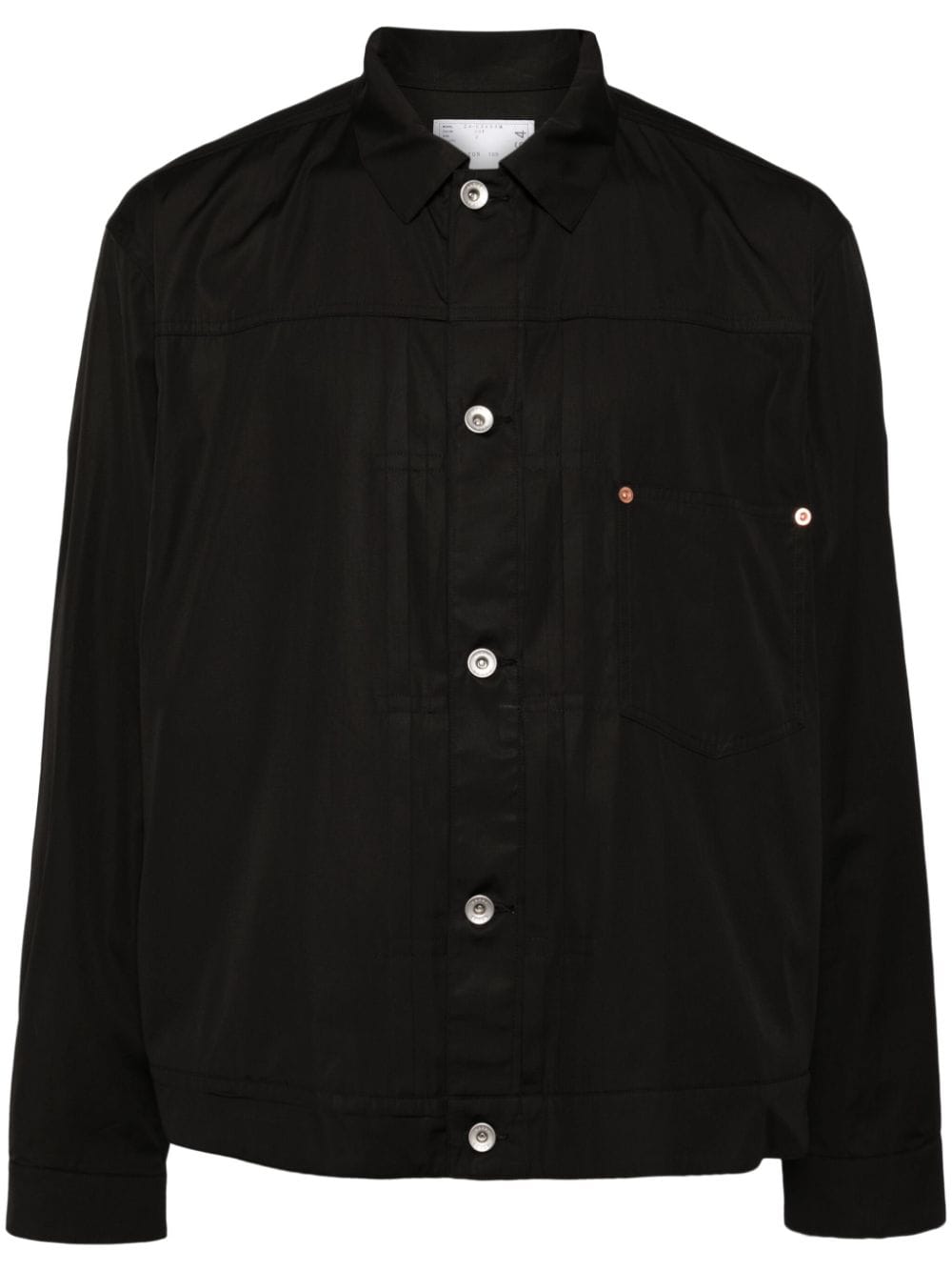 sacai cotton poplin shirt jacket – Black