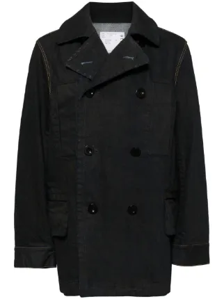 Sacai デニムコート | ブルー | FARFETCH JP Sacai デニムコート | ブルー | FARFETCH JP