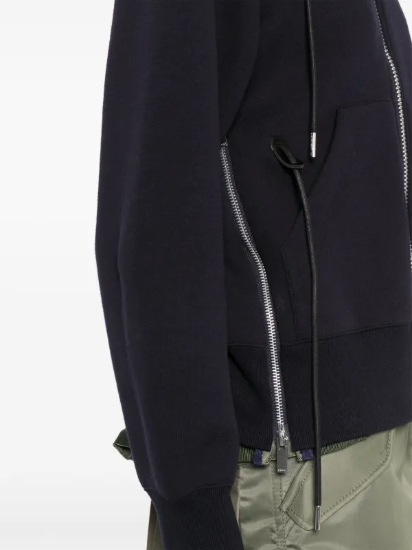 【関税込み】sacai ブルー Sponge スウェット フーディ Sacai Sponge Sweat zip-up Hoodie | Blue | FARFETCH JO