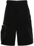 MM6 Maison Margiela mid-rise cotton cargo shorts - Black