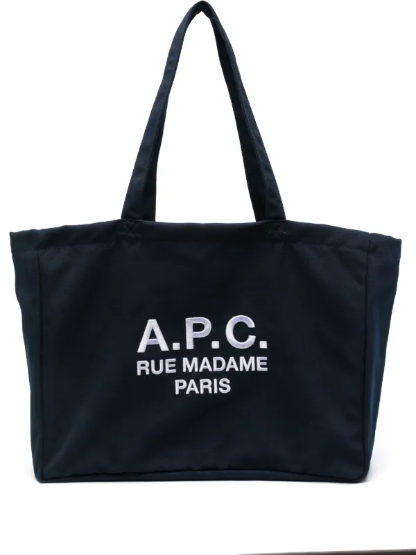 A.P.C. Diane Tote Bag Blue FARFETCH CA