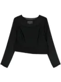 MM6 Maison Margiela layered sheer top - Black