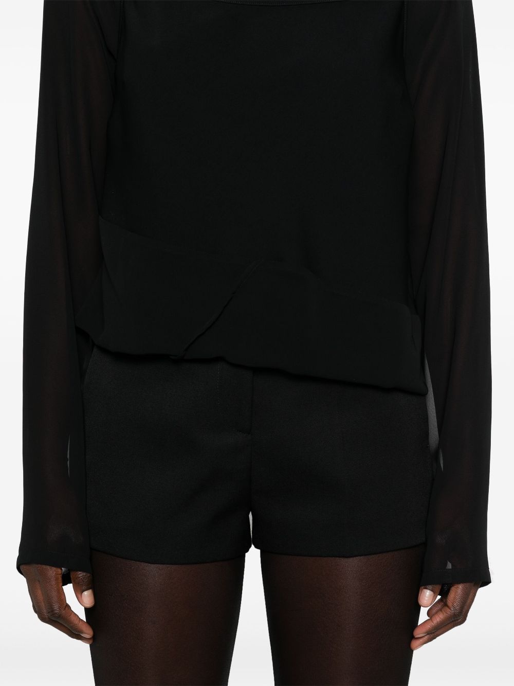 MM6 Maison Margiela layered sheer top Women