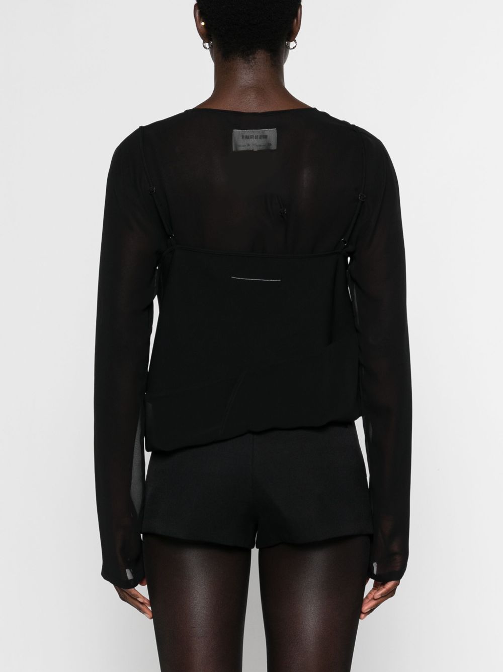 MM6 Maison Margiela layered sheer top Women