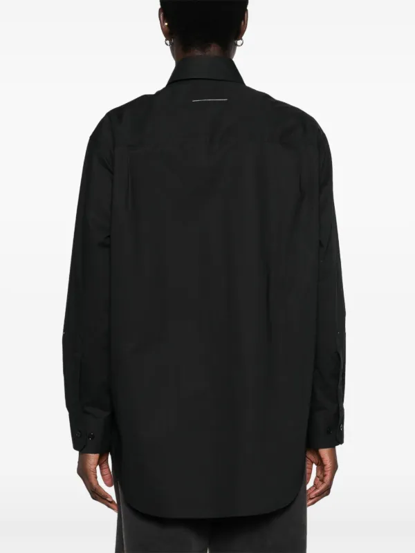 MM6 Maison Margiela パネル シャツ | ブラック | FARFETCH JP MM6 Maison Margiela パネル シャツ | ブラック | FARFETCH JP