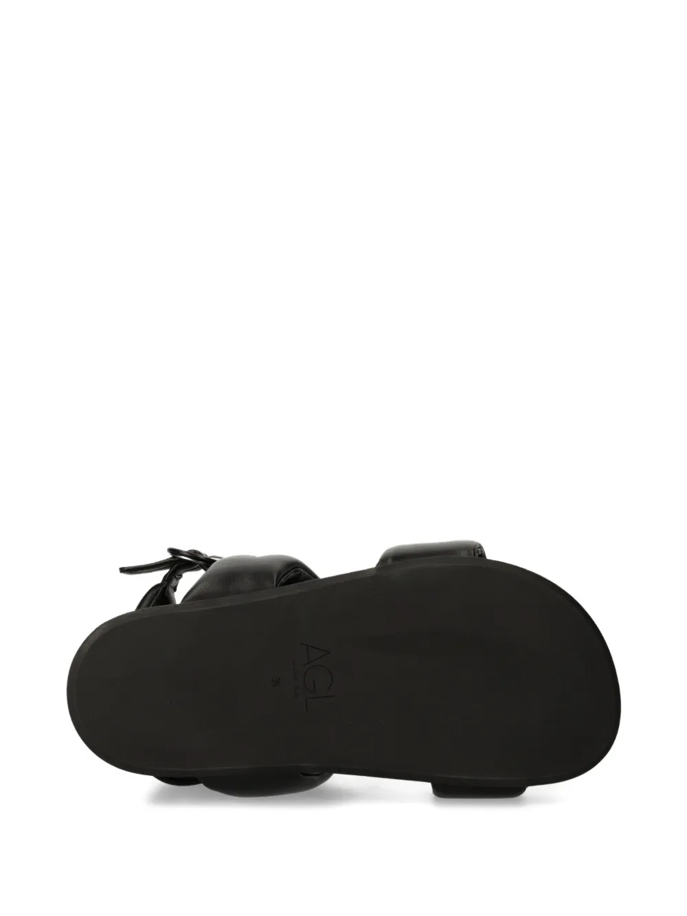 AGL padded double-strap sandals Zwart