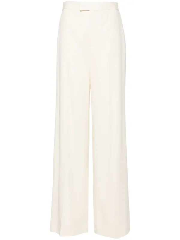 Ralph Lauren Collection Tailored Palazzo Trousers in White