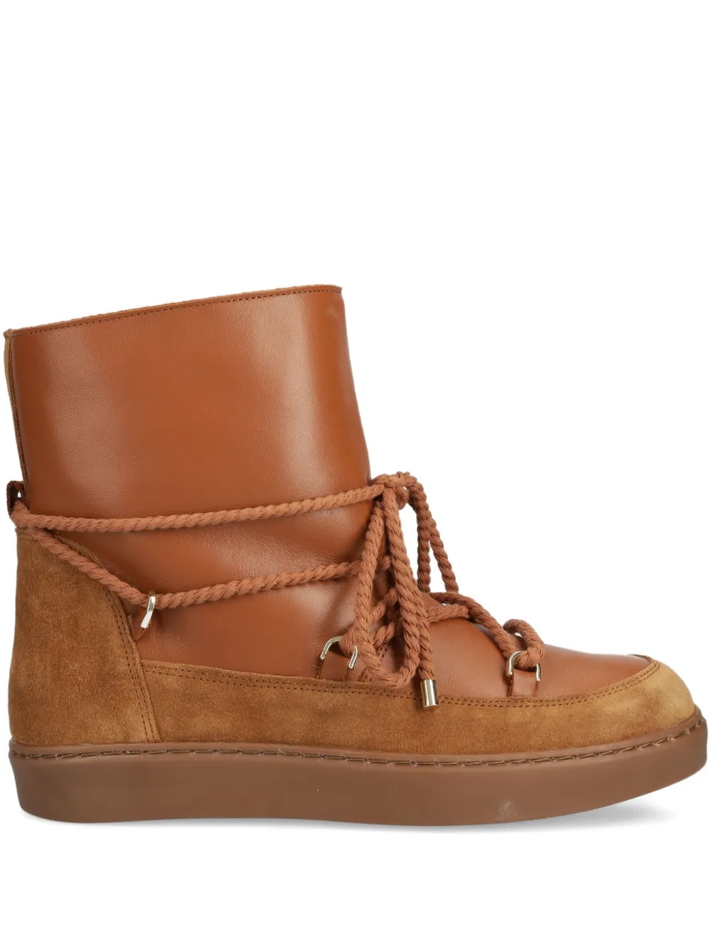 ALOHAS leather rope-laced snow boots | Brown | Image 1