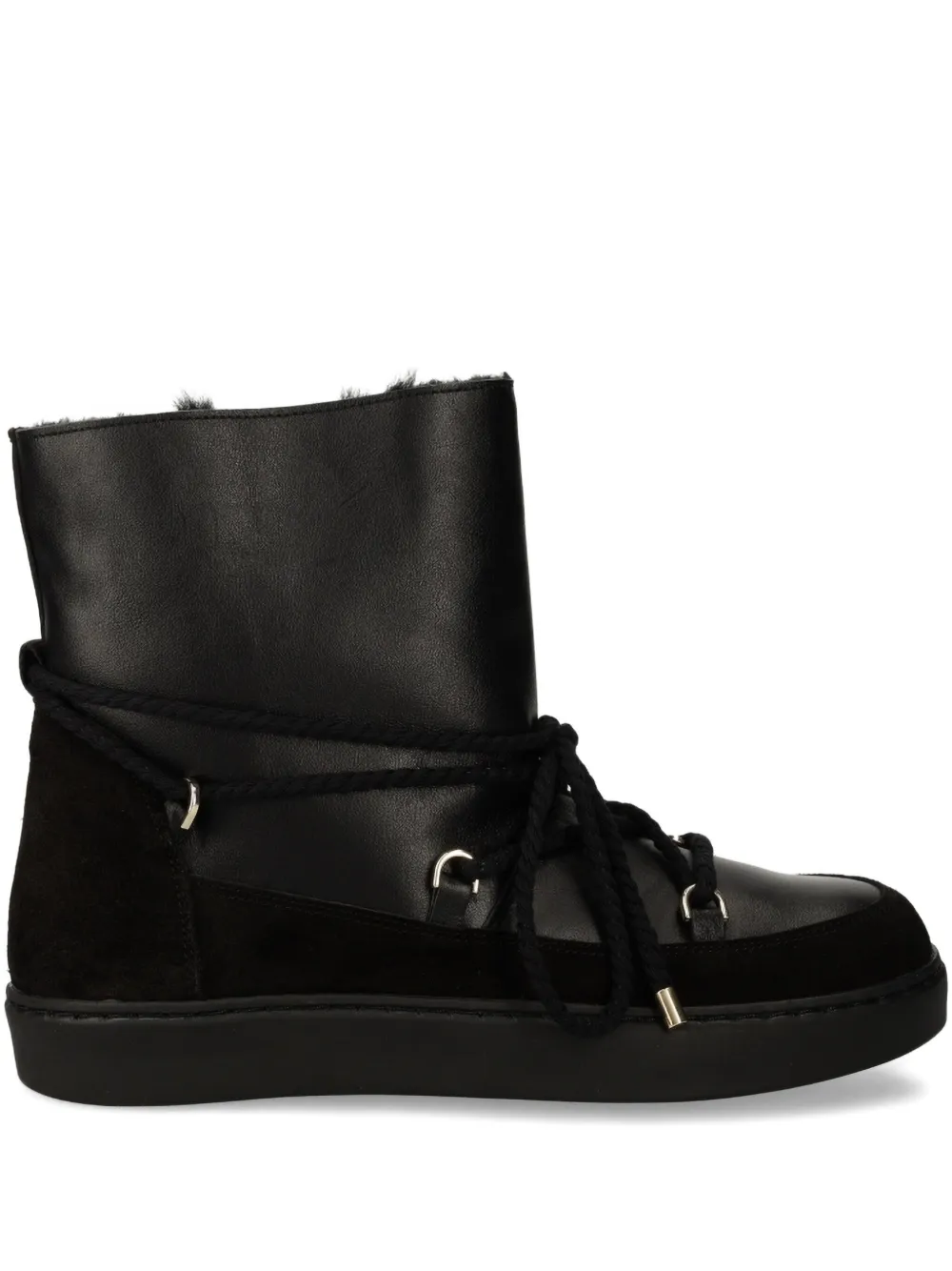 ALOHAS lace-up leather snow boots | Black | Image 1