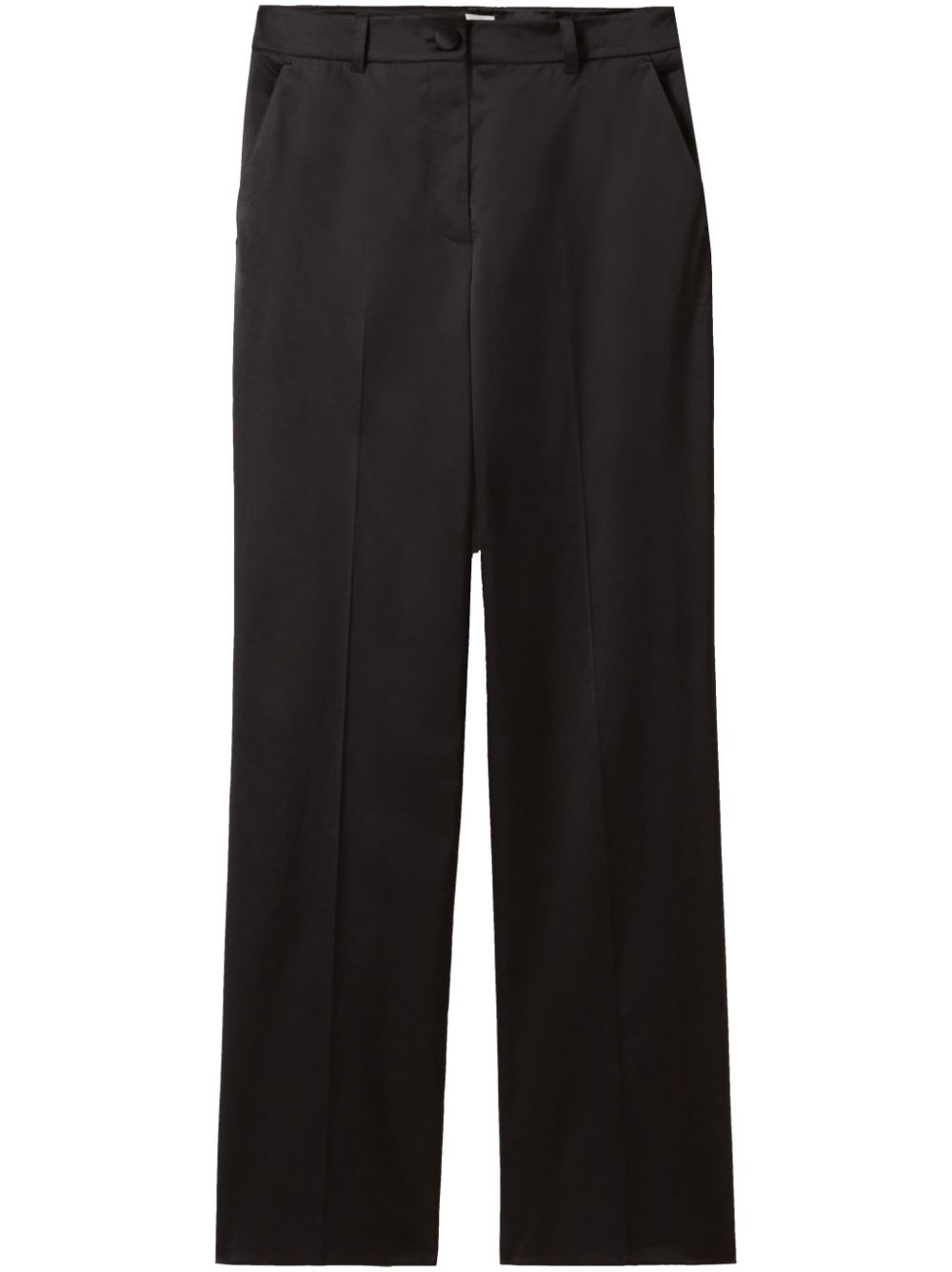 satin straight trousers