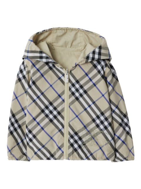 Burberry Kids check-print reversible jacket