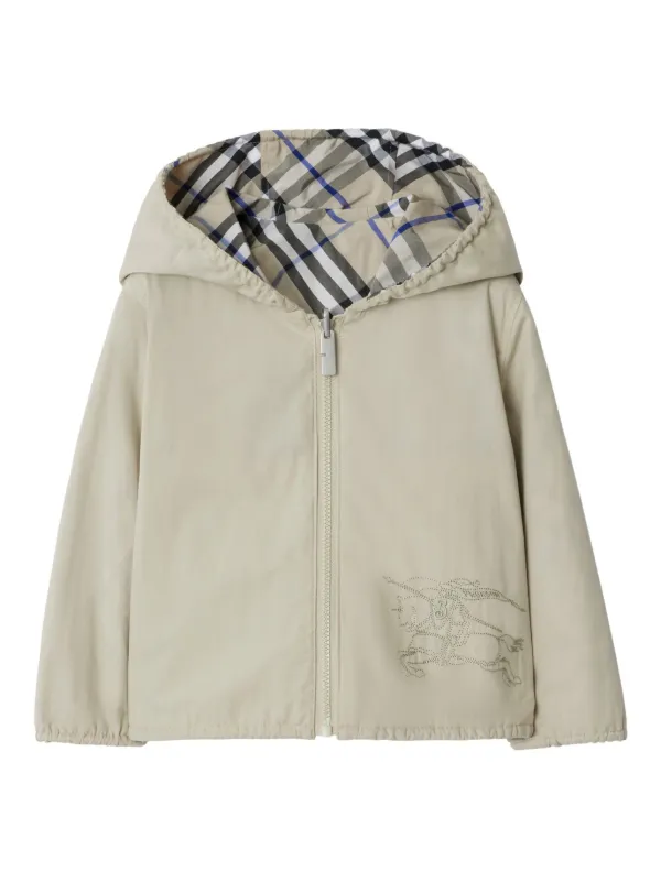Burberry Kids check-print Reversible Jacket | Neutrals