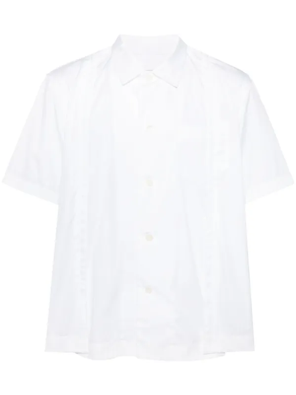 Sacai Cotton Poplin Shirt | White | FARFETCH