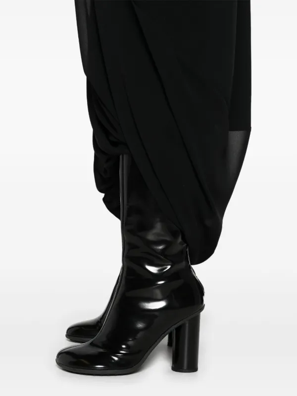 MM6 Maison Margiela レイヤード シアードレス | ブラック | FARFETCH JP 