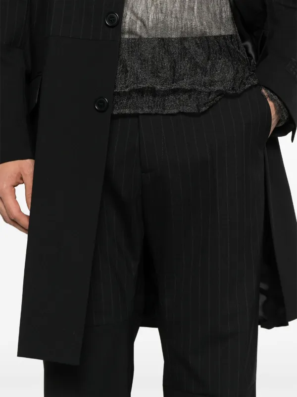 MM6 Maison Margiela Panelled Pinstripe Tailored Trousers