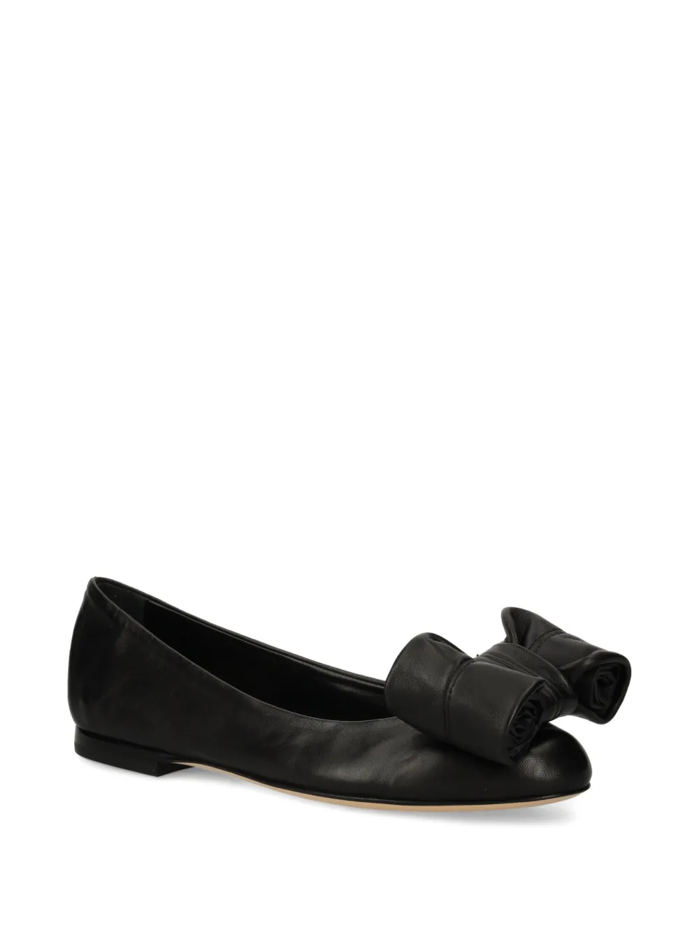 AGL bow-detail ballet flats - Zwart