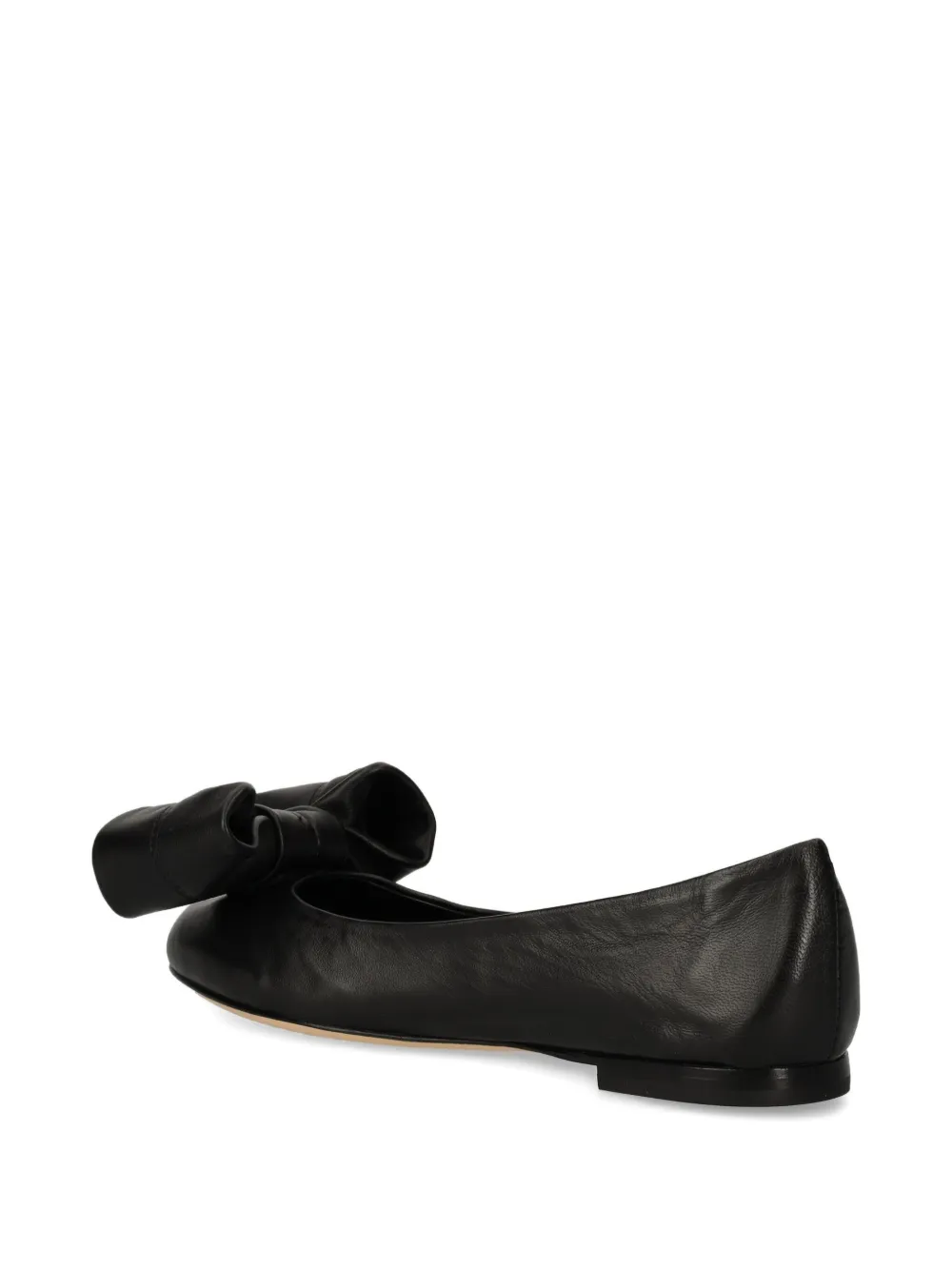 AGL bow-detail ballet flats Zwart