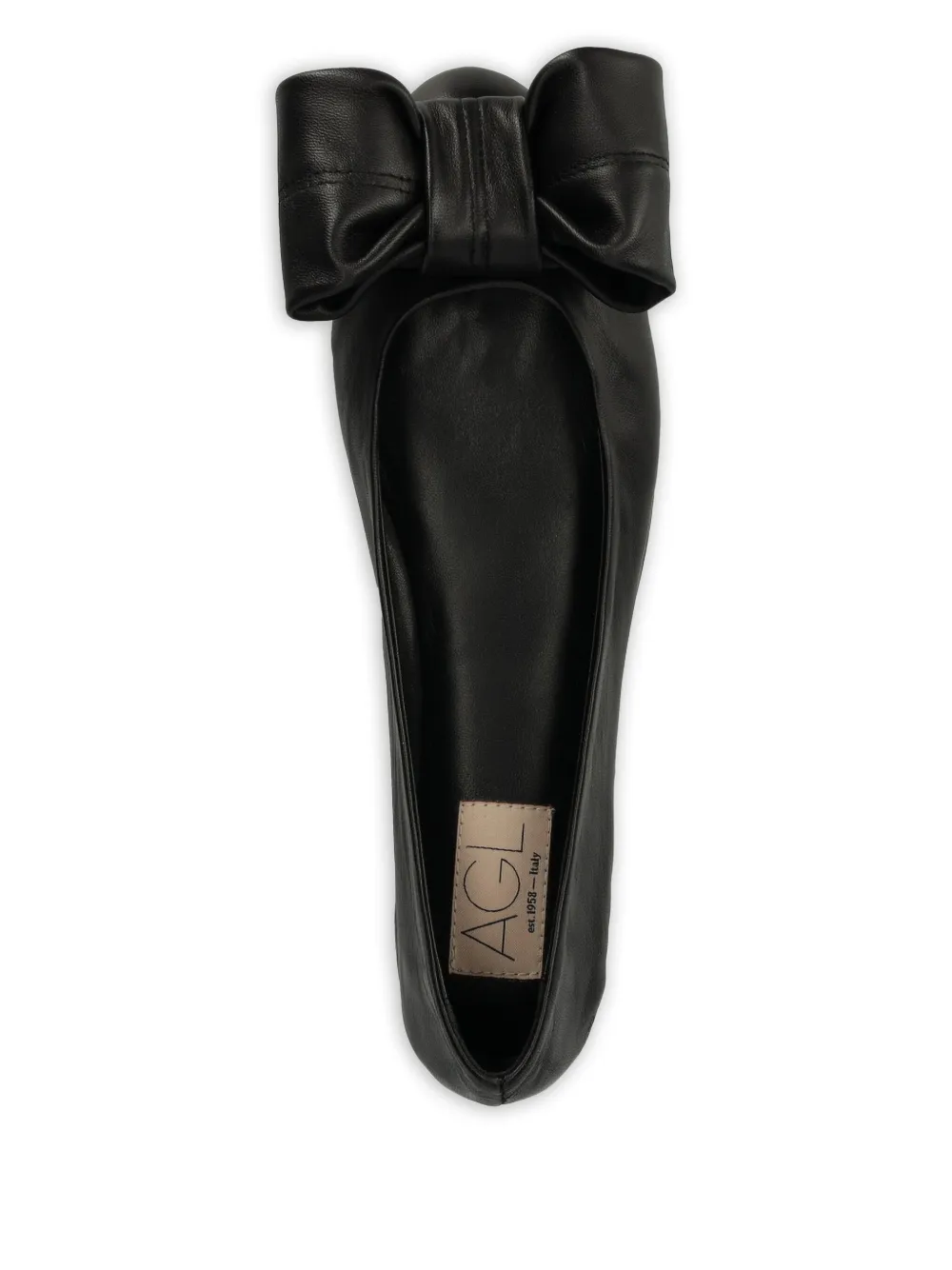 AGL Ballerina's met strikdetail Zwart