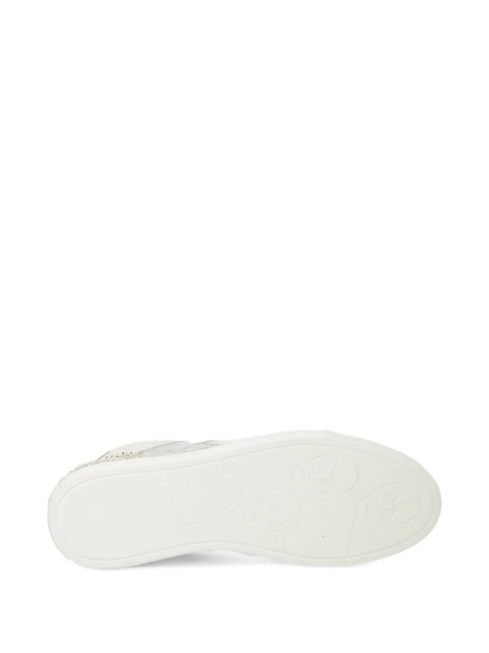 AGL metallic-panel studded sneakers White