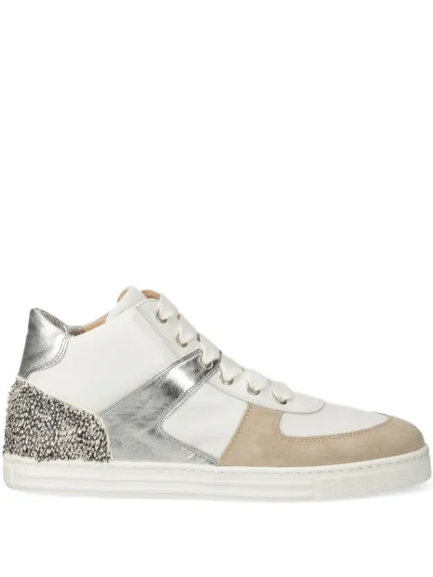 AGL metallic-panel studded sneakers 