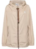 Miu Miu lightweight hooded jacket - Neutrals