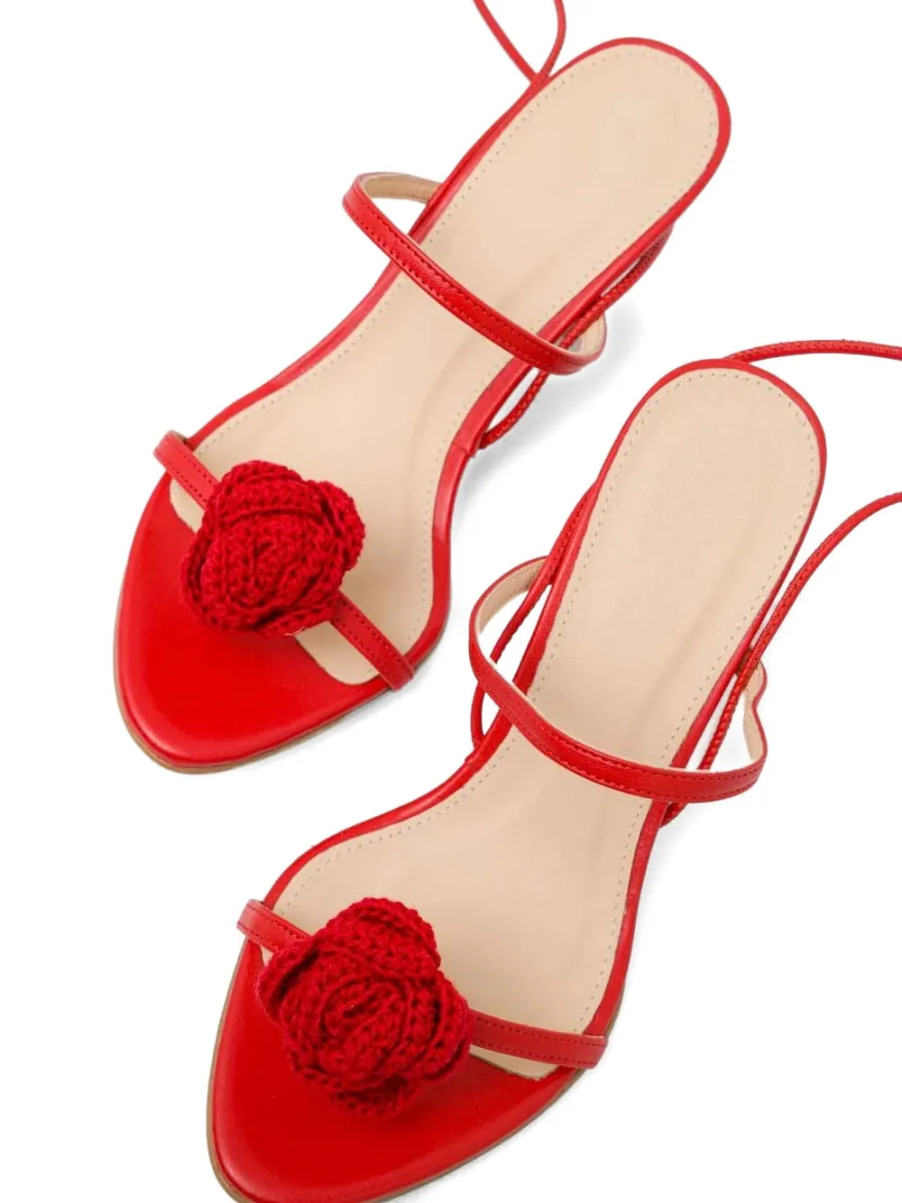 ALOHAS 80mm Kendra sandals Red