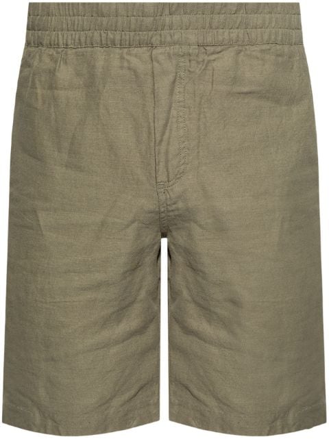 SAMSOE SAMSOE elasticated-waist cotton-linen blend shorts