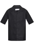 SAMSOE SAMSOE short-sleeve linen-blend shirt - Blue