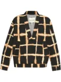 MUNTHE Omaha- checked quilted jacket - Black
