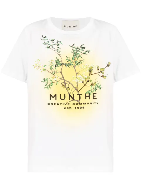 MUNTHE Omeo logo-print T-shirt