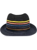 Paul Smith striped wide-brim sun hat - Blue