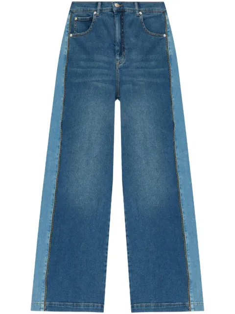 MUNTHE high-rise flared-leg cotton jeans