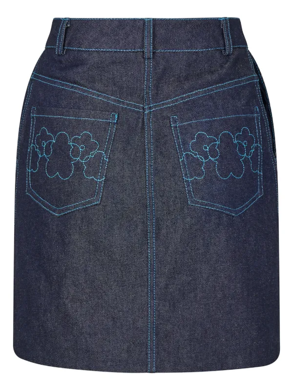 Cecilie Bahnsen ラッフル スカート | ブルー | FARFETCH JP
