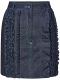 Cecilie Bahnsen ruffled skirt - Blue