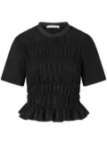 Cecilie Bahnsen Oasis short-sleeved top - Black