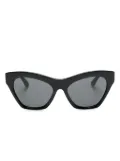 Burberry Eyewear logo-lettering cat-eye sunglasses - Black
